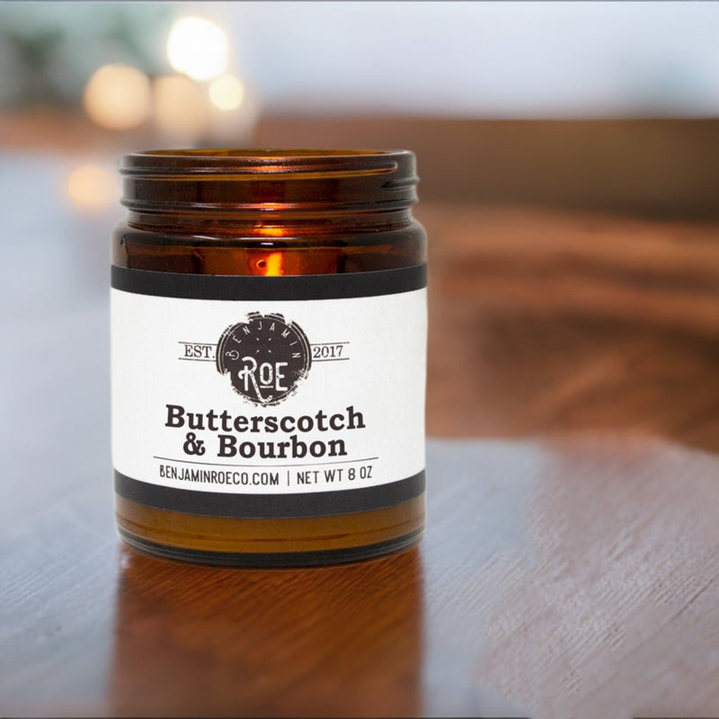 Soy Candle - Butterscotch & Bourbon - Benjamin Roe